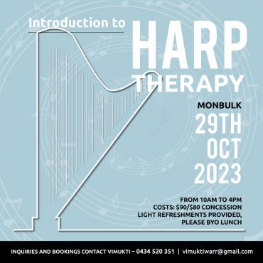 Intro to Fundamentals of Therapeutic Harp – Sunday 29 October